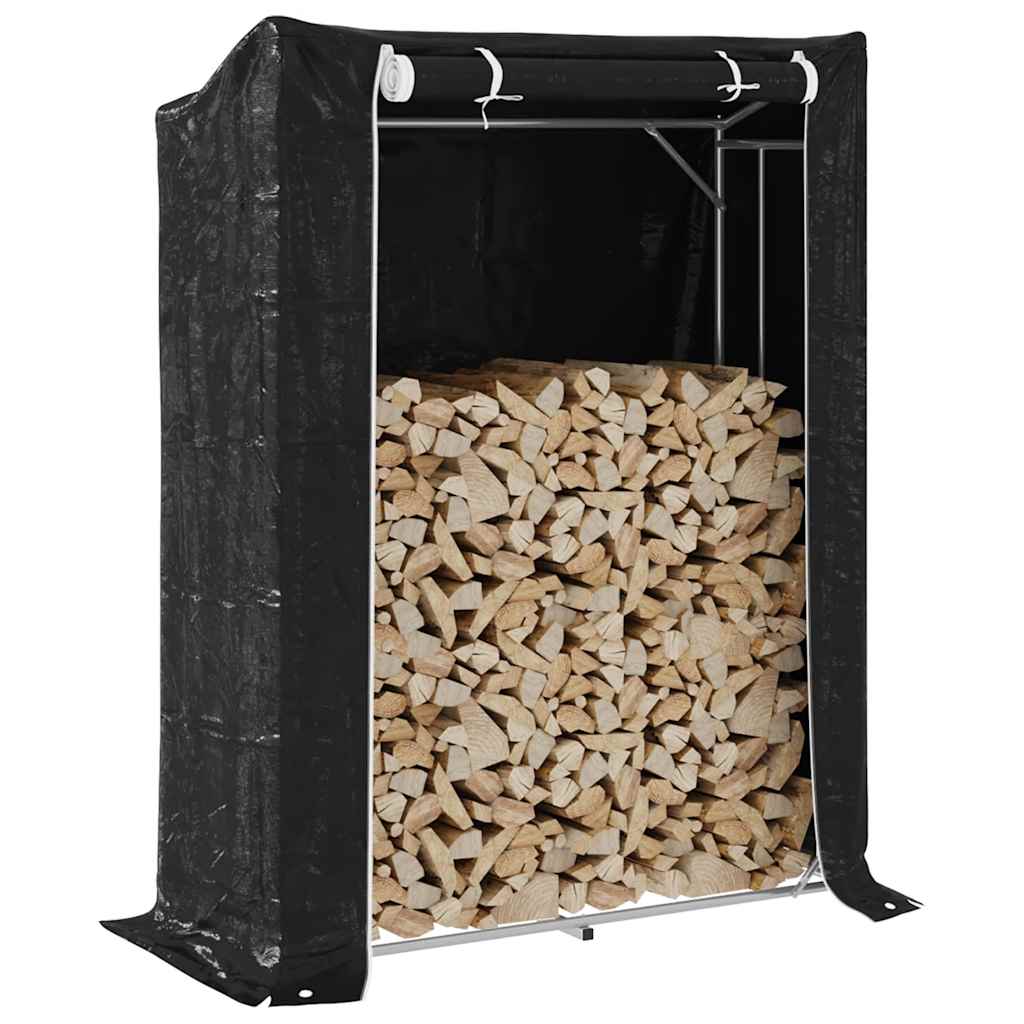 Ράφι για καυσόξυλα με κάλυμμα βροχής 150x60x200 εκ.