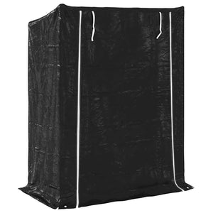 Ράφι για καυσόξυλα με κάλυμμα βροχής 150x80x200 εκ. - Pakobazaar