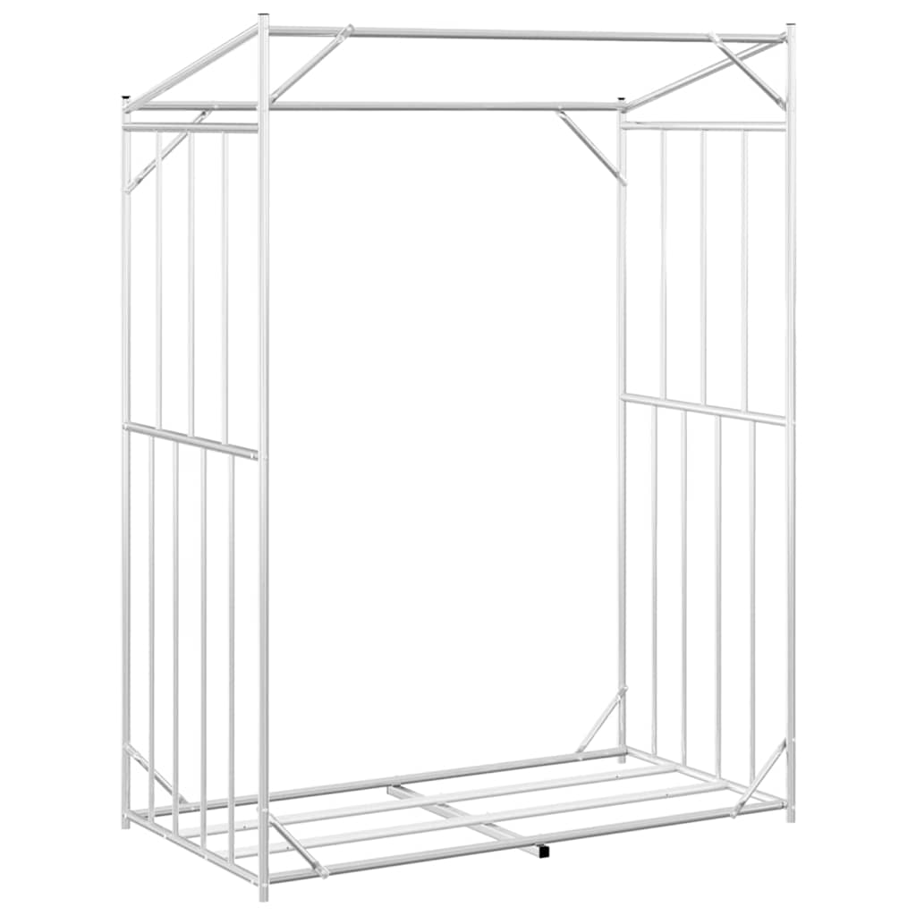 Ράφι για καυσόξυλα με κάλυμμα βροχής 150x80x200 εκ. - Pakobazaar