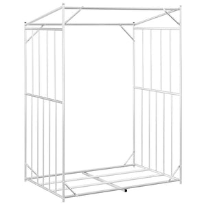 Ράφι για καυσόξυλα με κάλυμμα βροχής 150x100x200 εκ. - Pakobazaar