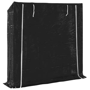 Ράφι για καυσόξυλα με κάλυμμα βροχής 200x40x200 εκ. - Pakobazaar