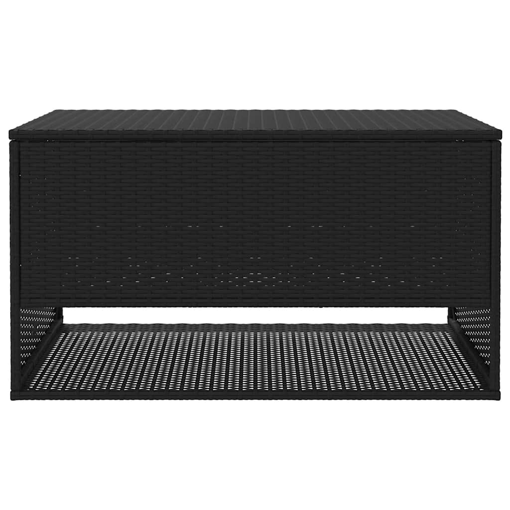 Μαξιλαροθήκη εξωτερικού χώρου Μαύρο 100x55x55,5 cm Poly Rattan