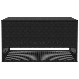 Μαξιλαροθήκη εξωτερικού χώρου Μαύρο 100x55x55,5 cm Poly Rattan