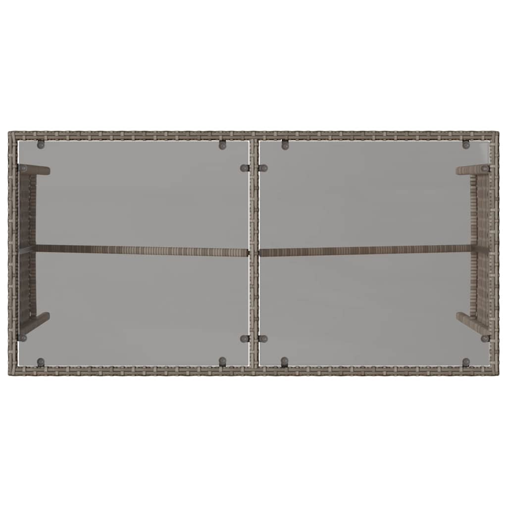 Σετ Τραπεζαρίας Κήπου 3 τεμ. Γκρι Συνθ. Ρατάν με Μαξιλάρια