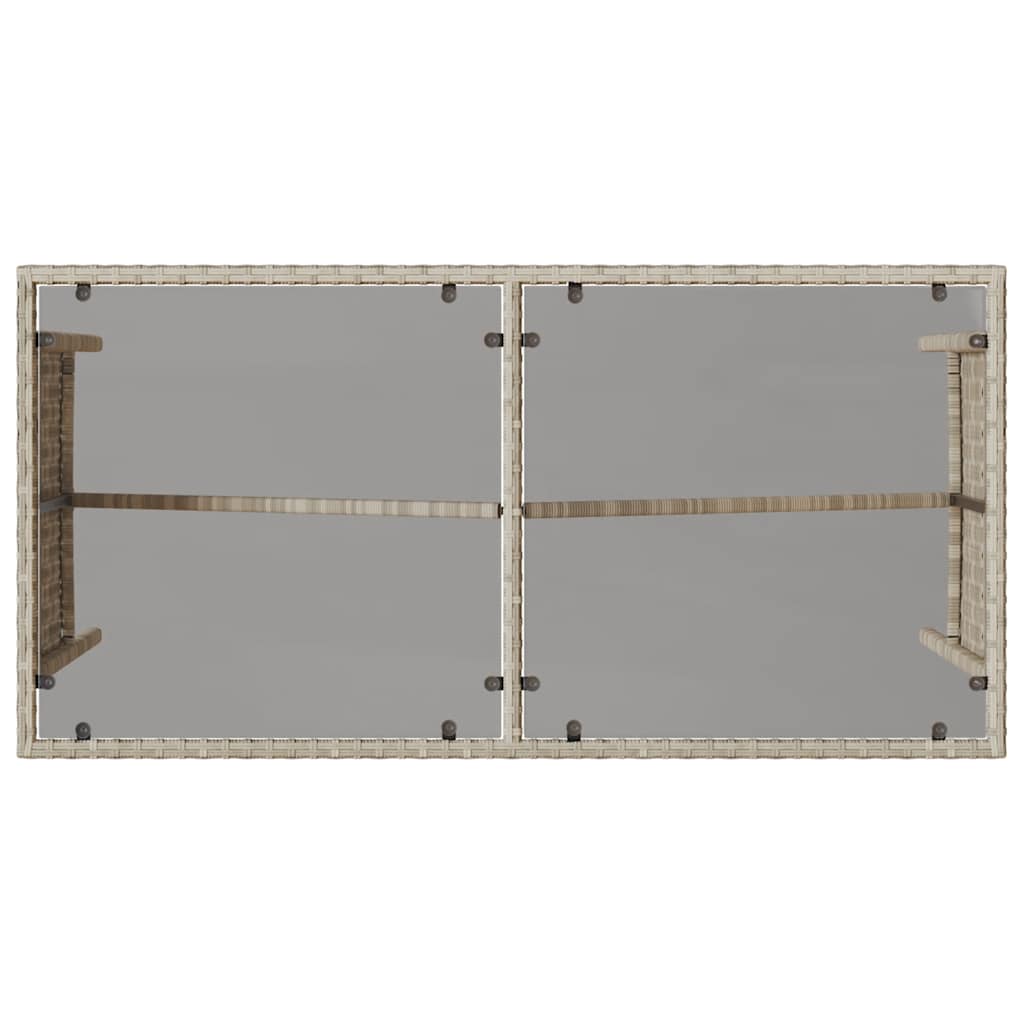 Σετ Τραπεζαρίας Κήπου 3 τεμ. Αν. Γκρι Συνθ. Ρατάν με Μαξιλάρια