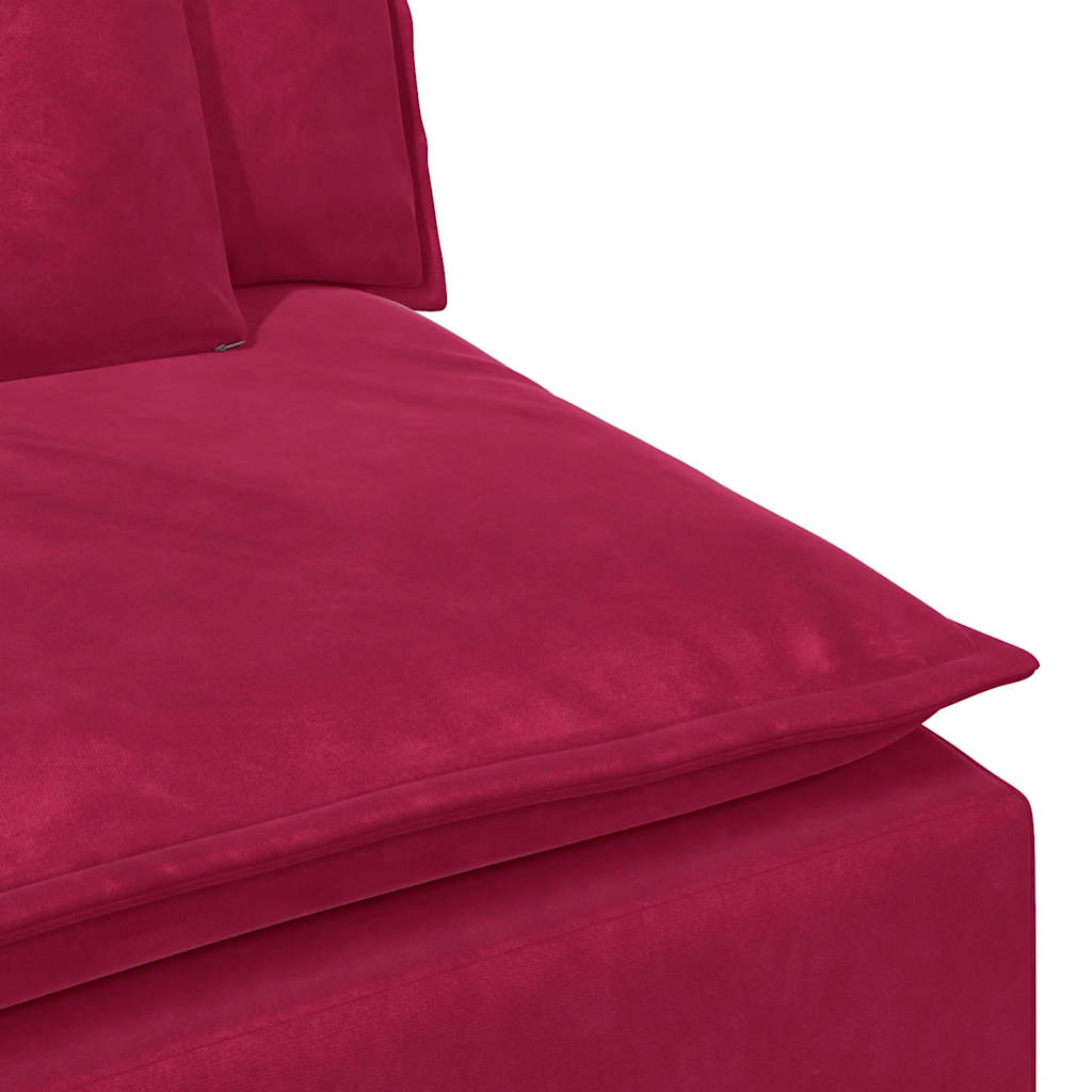Κεντρικός Καναπές με Μαξιλάρια, Κόκκινος του Κρασιού 100 εκ. - Pakobazaar