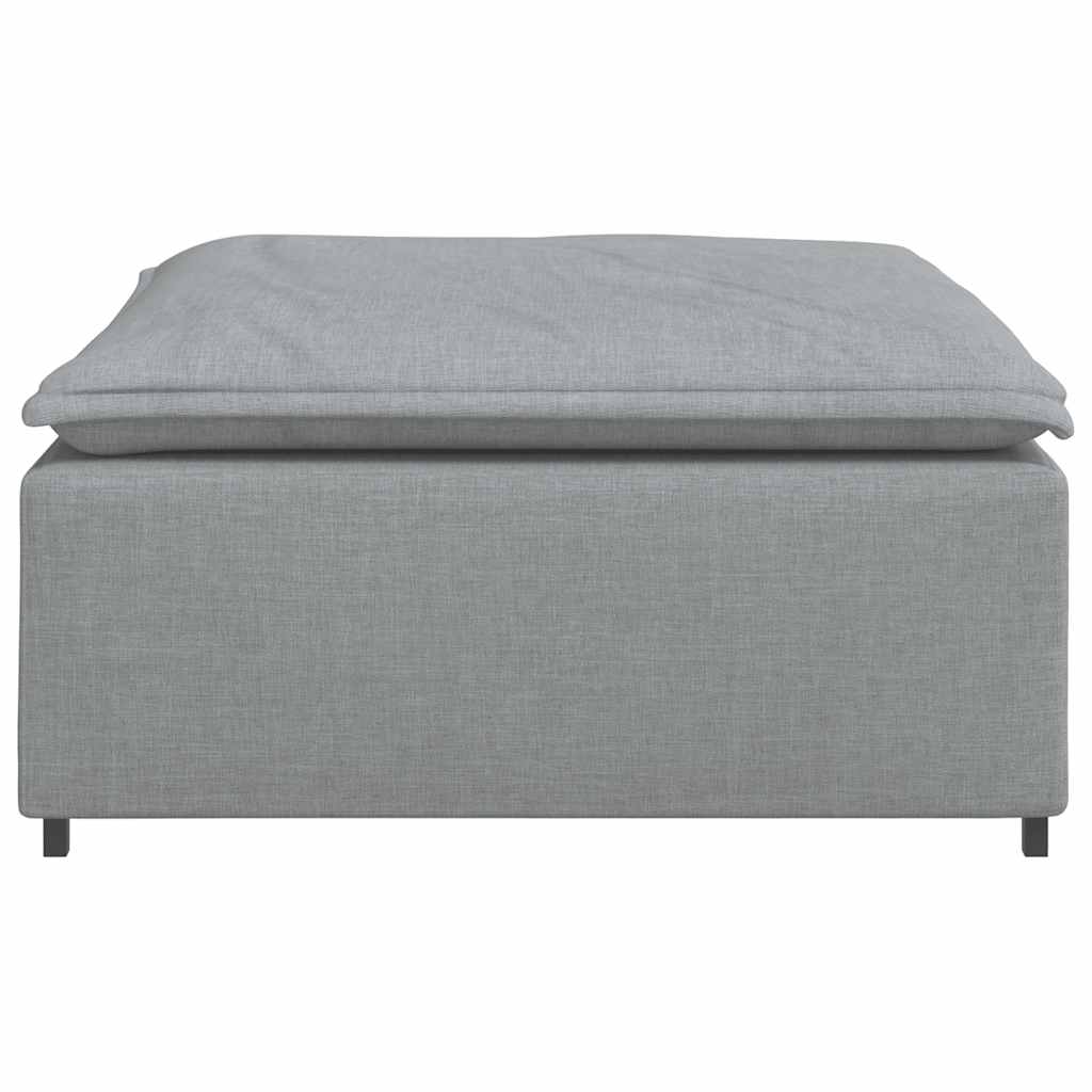 Υποπόδιο Καναπέ Ανοιχτό Γκρι 100 x 100 x 48 εκ. - Pakobazaar