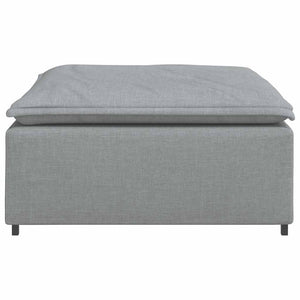 Υποπόδιο Καναπέ Ανοιχτό Γκρι 100 x 100 x 48 εκ. - Pakobazaar