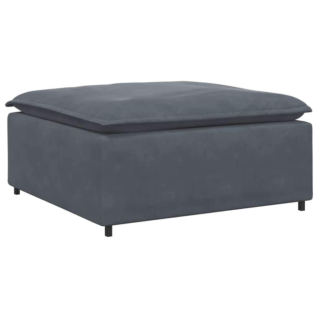 Υποπόδιο Καναπέ Σκούρο Γκρι 100 x 100 x 48 εκ. - Pakobazaar