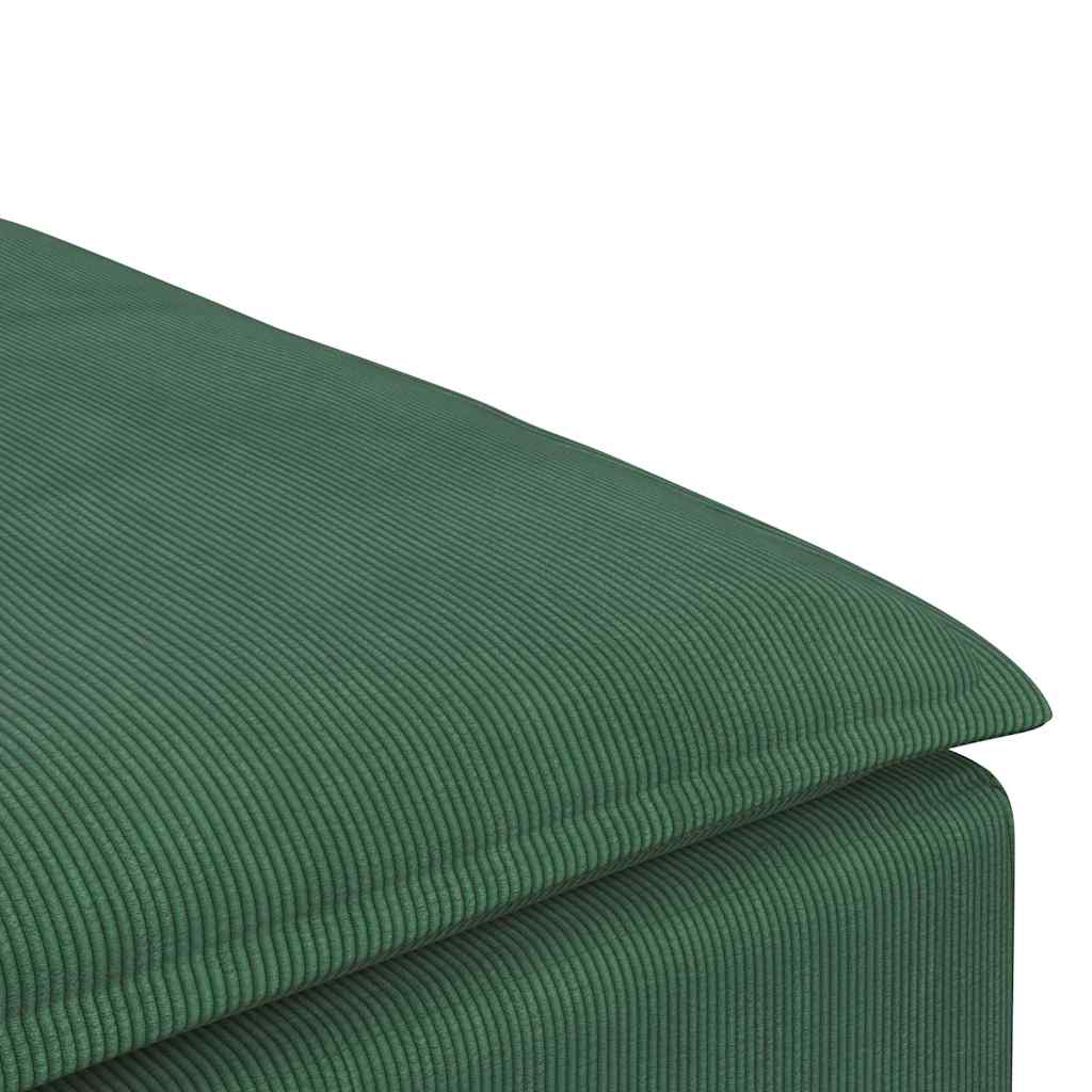 Υποπόδιο Καναπέ Σκούρο Πράσινο 100x100x48 εκ. - Pakobazaar