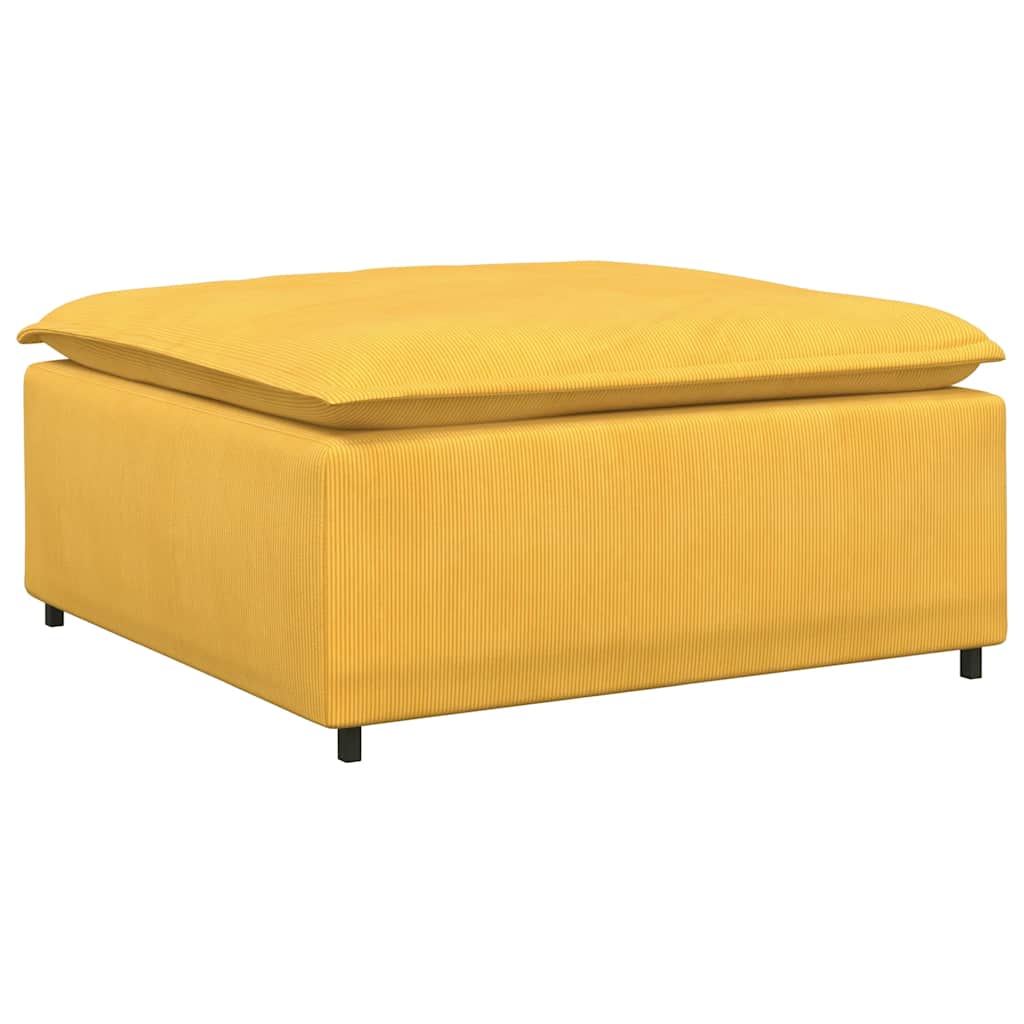 Υποπόδιο Καναπέ Ανοιχτό Κίτρινο 100 x 100 x 48 εκ. - Pakobazaar