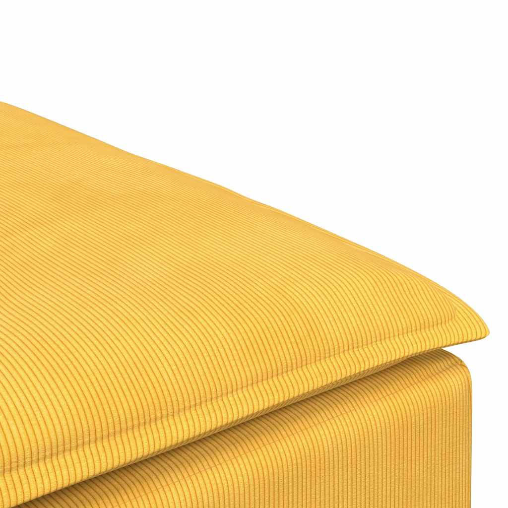 Υποπόδιο Καναπέ Ανοιχτό Κίτρινο 100 x 100 x 48 εκ. - Pakobazaar