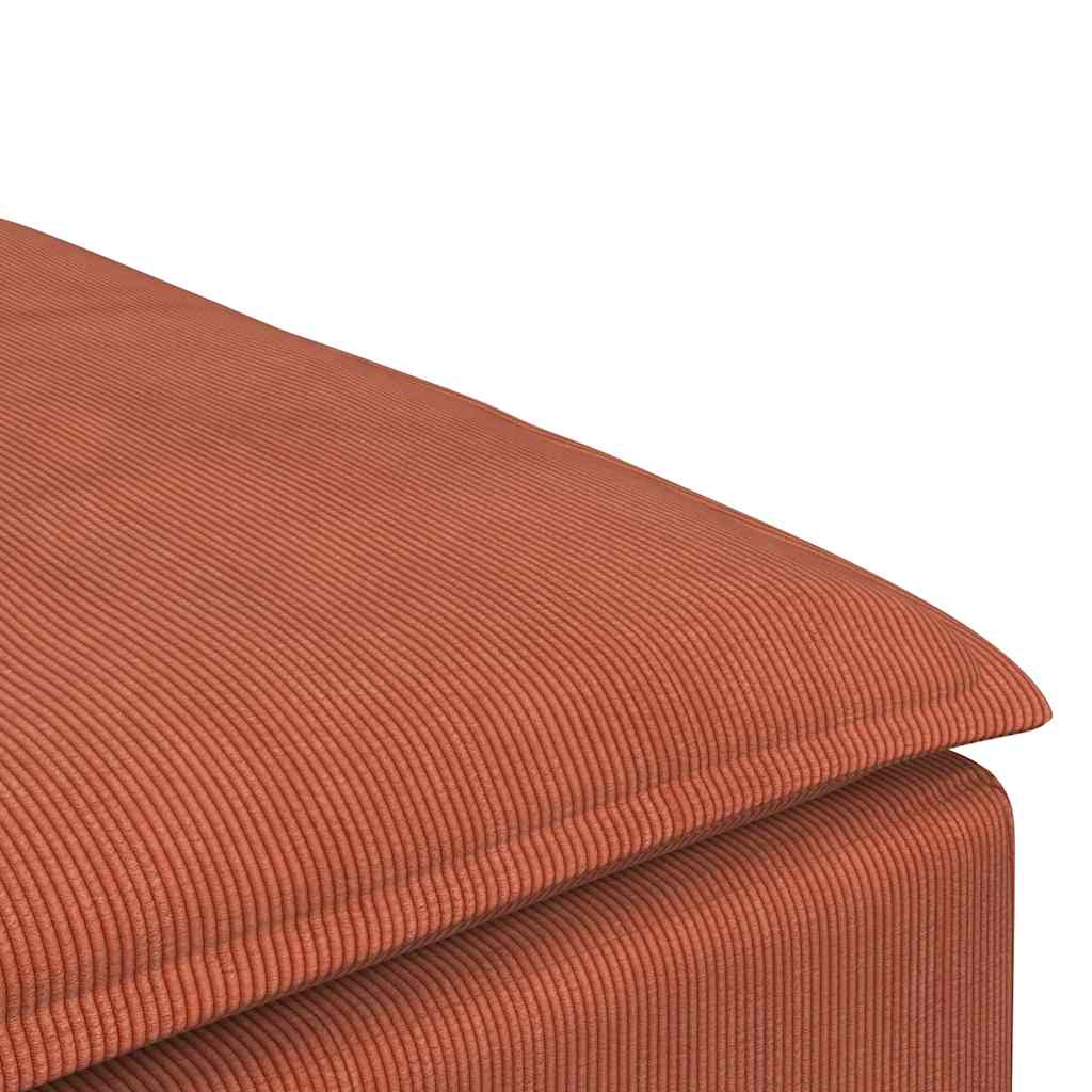 Υποπόδιο Καναπέ Κόκκινο Πορτοκαλί 100 x 100 x 48 εκ. - Pakobazaar