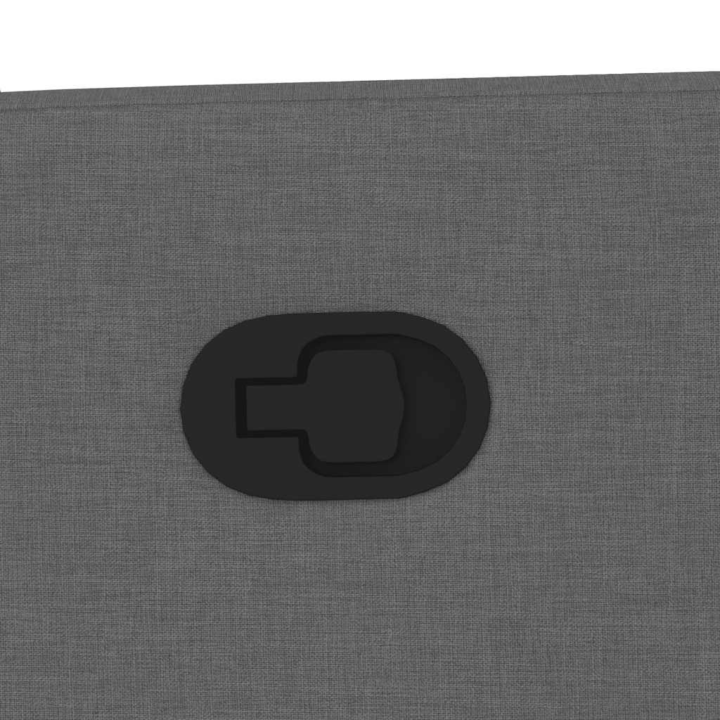 Πολυθρόνα Μασάζ με Ανακλινόμενη Πόρτα Σκούρο Γκρι Υφασμάτινη - Pakobazaar