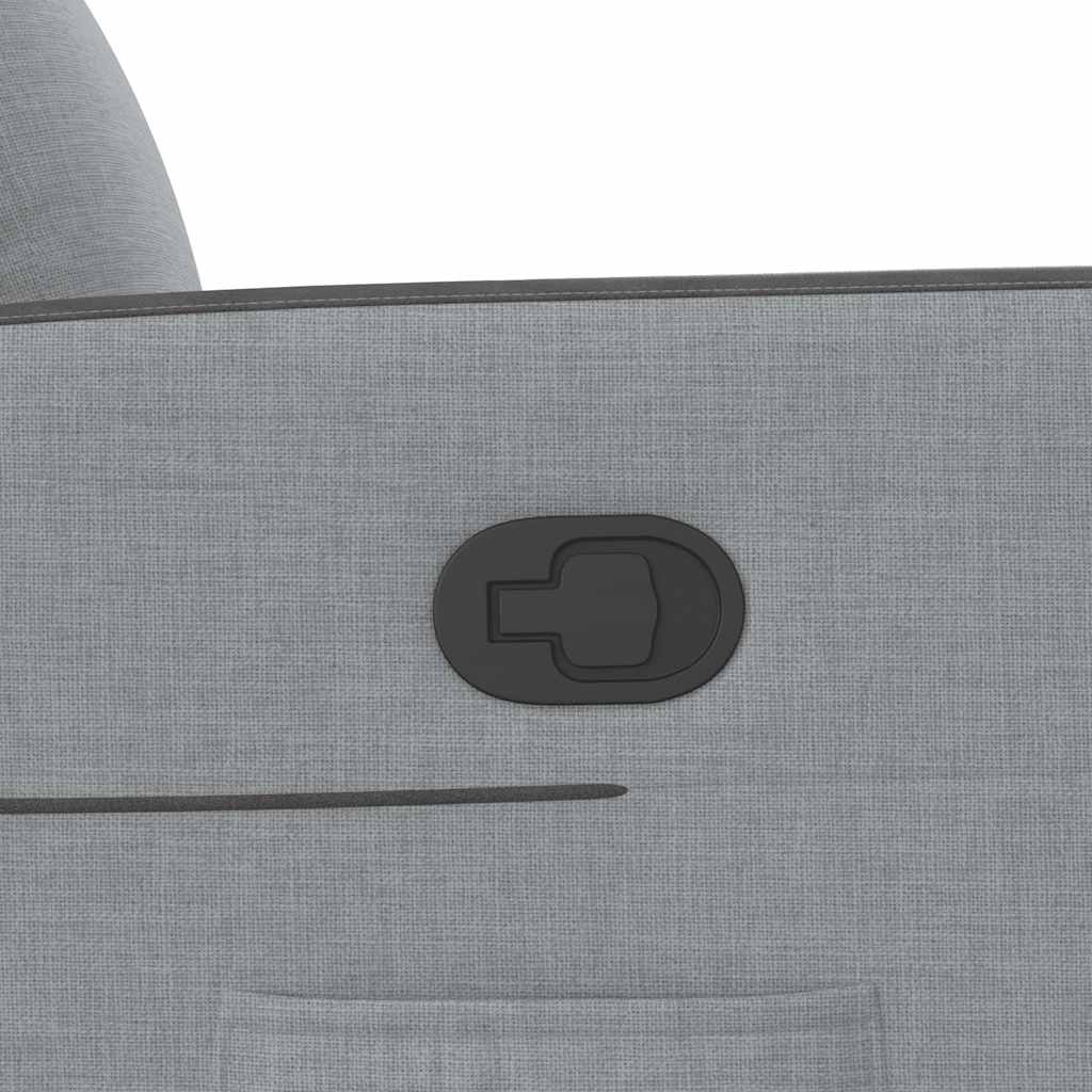 Πολυθρόνα Ανακλινόμενη Ανοιχτό Γκρι Υφασμάτινη