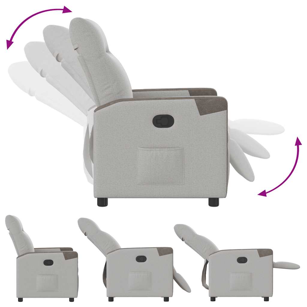 Ανακλινόμενη καρέκλα Γκρι σύννεφο Ύφασμα - Pakobazaar