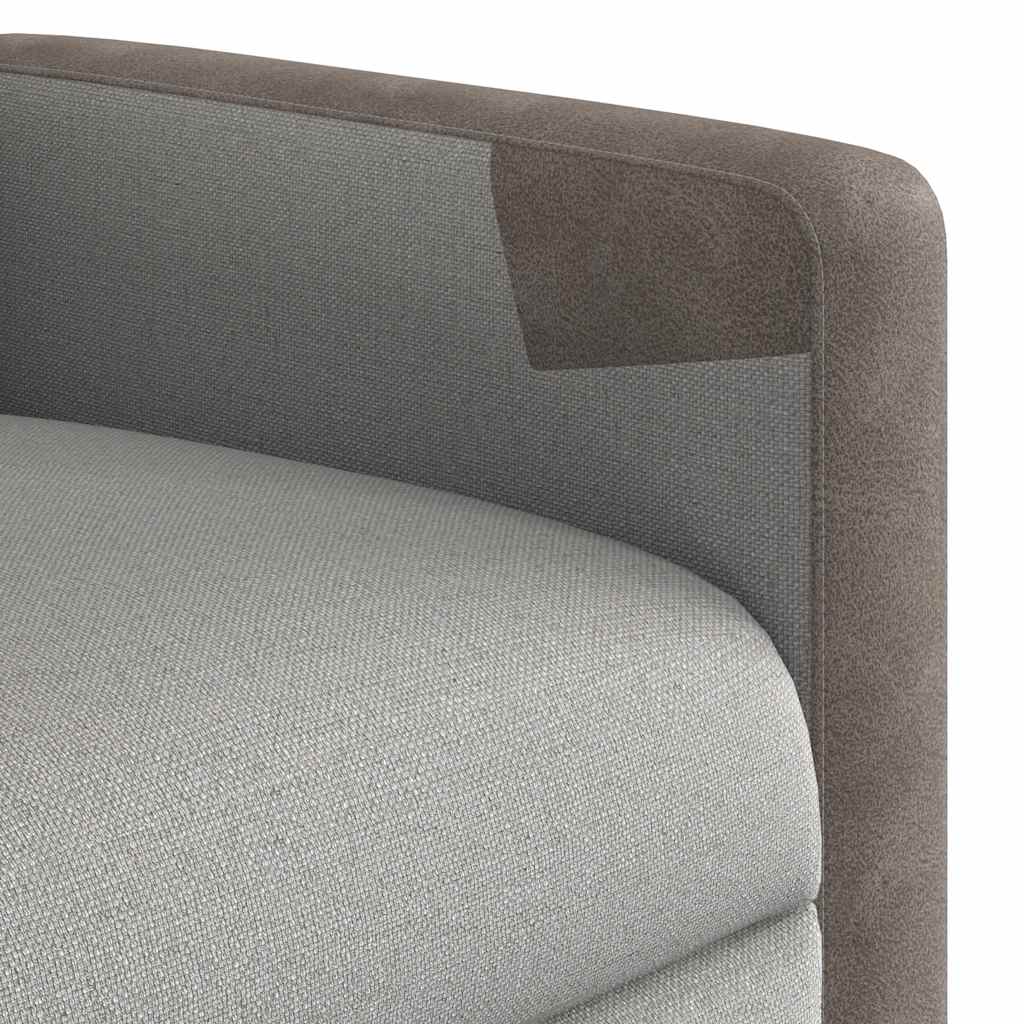 καρέκλα ανάκλισης μασάζ Cloud Grey Fabric - Pakobazaar
