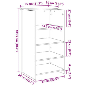 Γραφείο Υποδοχής Λευκό 55x50x103,5 εκ. από Τεχνητό Ξύλο - Pakobazaar