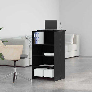 Γραφείο υποδοχής Μαύρο 55x50x103,5 cm Κατασκευασμένο ξύλο - Pakobazaar