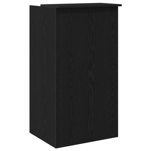 Γραφείο υποδοχής Μαύρο 55x50x103,5 cm Κατασκευασμένο ξύλο - Pakobazaar