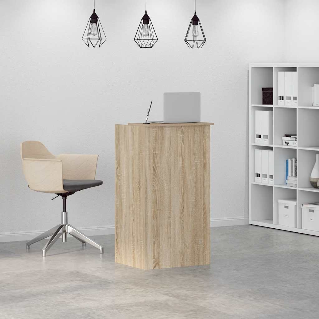 Γραφείο Υποδοχής από Ξύλο Sonoma Δρυς 55x50x103,5 εκ. από Τεχνητό Ξύλο - Pakobazaar