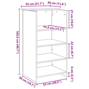 Γραφείο υποδοχής 55x50x103,5 εκ. Επεξεργασμένο Ξύλο