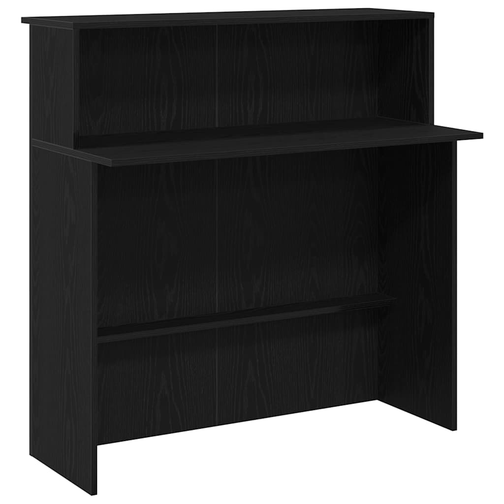 Γραφείο υποδοχής Μαύρο 100x50x103,5 cm Κατασκευασμένο ξύλο - Pakobazaar