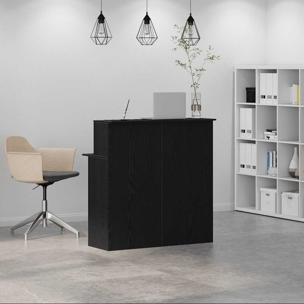 Γραφείο υποδοχής Μαύρο 100x50x103,5 cm Κατασκευασμένο ξύλο - Pakobazaar