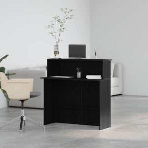 Γραφείο υποδοχής Μαύρο 100x50x103,5 cm Κατασκευασμένο ξύλο - Pakobazaar