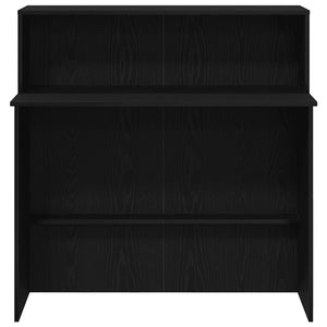 Γραφείο υποδοχής Μαύρο 100x50x103,5 cm Κατασκευασμένο ξύλο - Pakobazaar