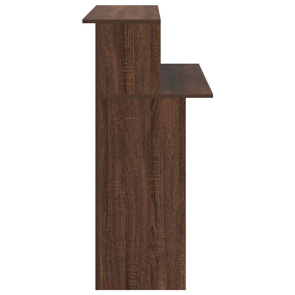 Γραφείο υποδοχής Καφέ Δρυς 100x50x103,5 εκ. Επεξεργασμένο Ξύλο