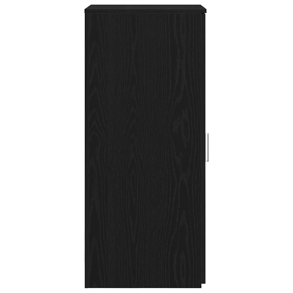 Ντουλάπι Αποθήκευσης Μαύρο 40x45x103,5 εκ. από Τεχνητό Ξύλο