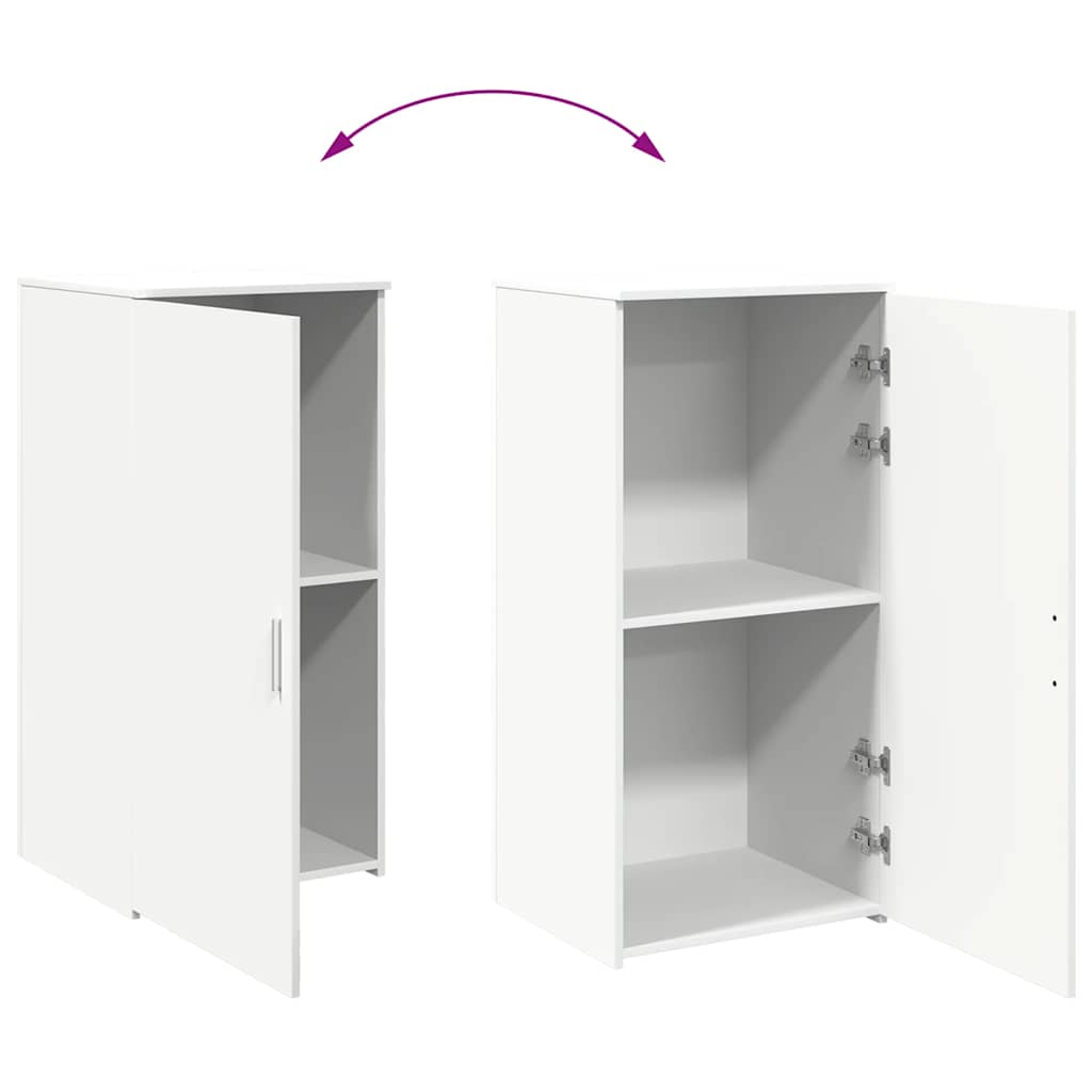 ντουλάπι αποθήκευσης  Λευκό 50x45x103,5 cm Κατασκευασμένο ξύλο - Pakobazaar