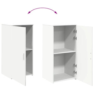 ντουλάπι αποθήκευσης  Λευκό 50x45x103,5 cm Κατασκευασμένο ξύλο - Pakobazaar