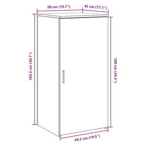 ντουλάπι αποθήκευσης  Λευκό 50x45x103,5 cm Κατασκευασμένο ξύλο - Pakobazaar
