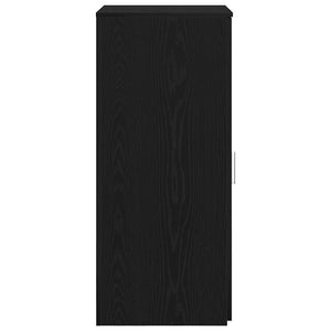 Ντουλάπι Αποθήκευσης Μαύρο 50x45x103,5 εκ. από Τεχνητό Ξύλο