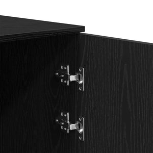 Ντουλάπι Αποθήκευσης Μαύρο 50x45x103,5 εκ. από Τεχνητό Ξύλο