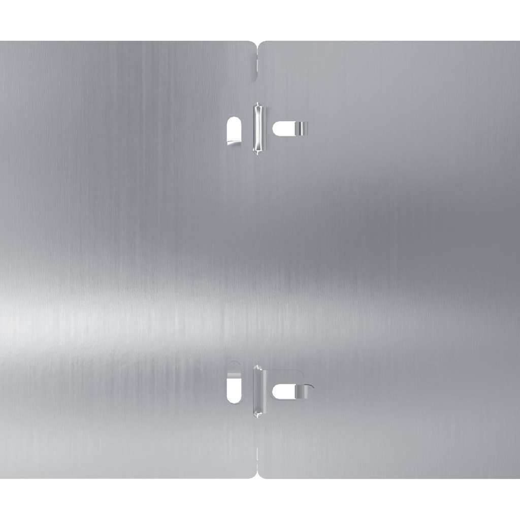 Περιφράξεις γκαζόν 10 τεμάχια 15x103 cm από γαλβανισμένο χάλυβα