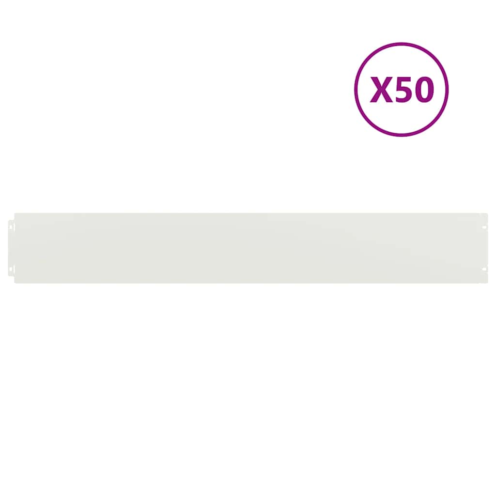 Περίγραμμα γκαζόν 50 τμχ. 15 x 103 cm Κρύα έλαση από χάλυβα