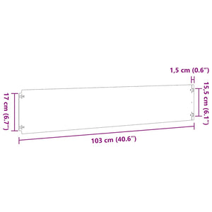Περίγραμμα γκαζόν 10 τμχ. 20 x 103 cm Κρύα έλαση από χάλυβα