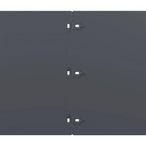 Περιφράξεις γκαζόν 10 τεμάχια Ανθρακί από χάλυβα ψυχρής έλασης - Pakobazaar