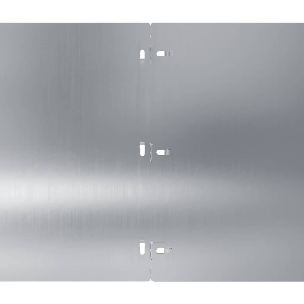 Περιφράξεις γκαζόν 10 τεμάχια 25x103 cm από γαλβανισμένο χάλυβα