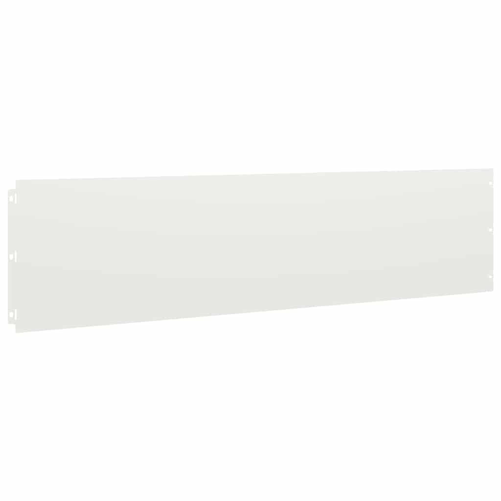 Περιφράξεις γκαζόν 20 τεμάχια Λευκό από χάλυβα ψυχρής έλασης - Pakobazaar