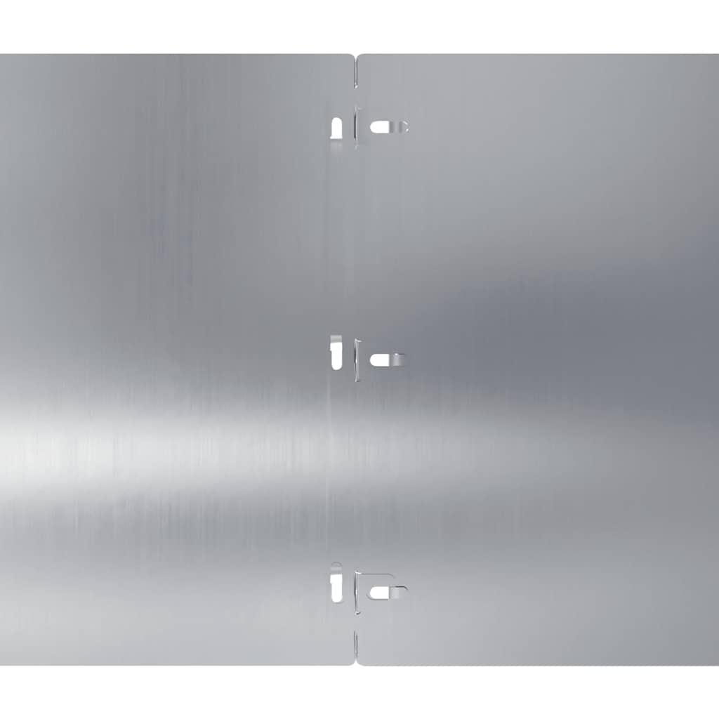 Περιφράξεις γκαζόν 20 τεμάχια 25x103 cm από γαλβανισμένο χάλυβα