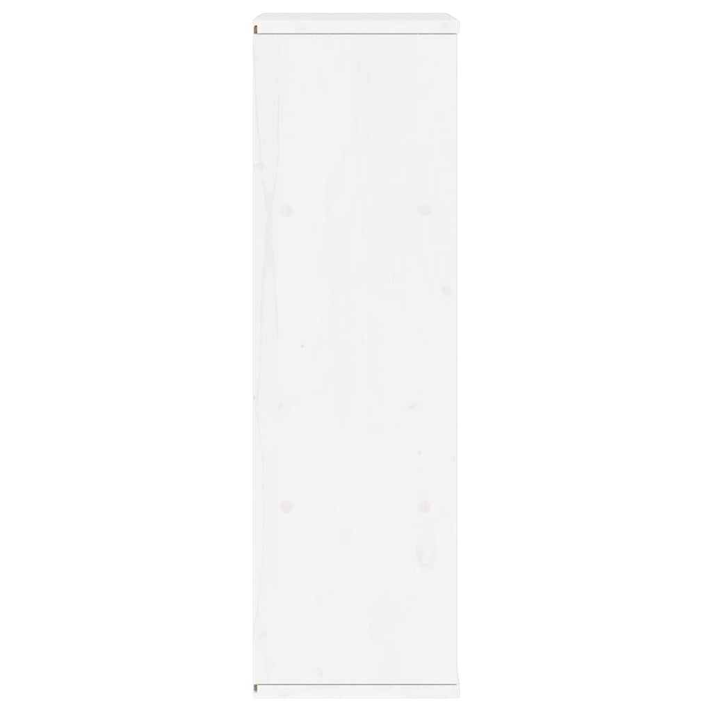 Συρταριέρα με Συρτάρια ODDA Λευκό 40x24x79εκ. Μασίφ Ξύλο Πεύκου