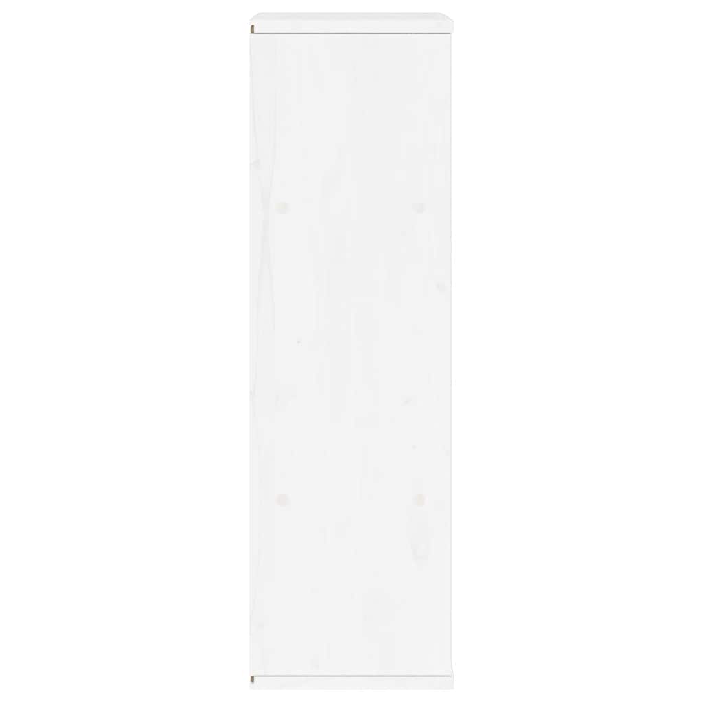 Συρταριέρα με Συρτάρι ODDA Λευκό 40x24x79 εκ. Μασίφ Ξύλο Πεύκου - Pakobazaar