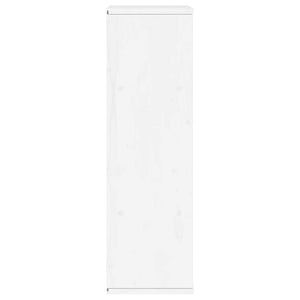 Συρταριέρα με Συρτάρι ODDA Λευκό 40x24x79 εκ. Μασίφ Ξύλο Πεύκου - Pakobazaar
