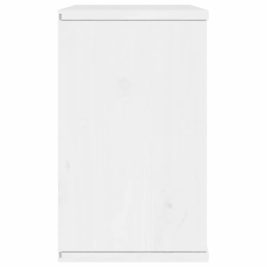 Έπιπλο Τηλεόρασης με Συρτάρι ODDA Λευκό 79x24x40εκ. Ξύλο Πεύκου