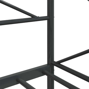 Κρεβάτι ημέρας χωρίς στρώμα Μαύρο 90x190 cm Ατσάλι