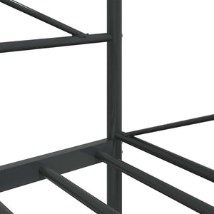 Κρεβάτι ημέρας χωρίς στρώμα Μαύρο 107x203 cm Ατσάλι